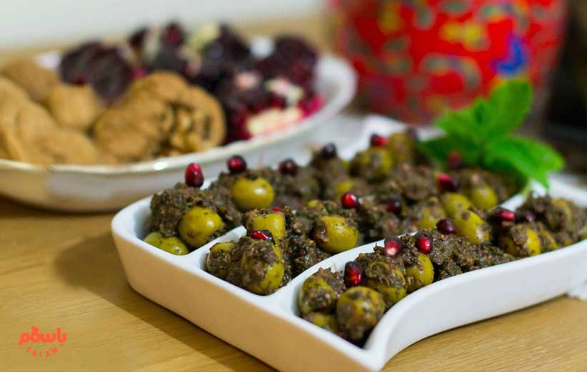 روش سرو زیتون پرورده