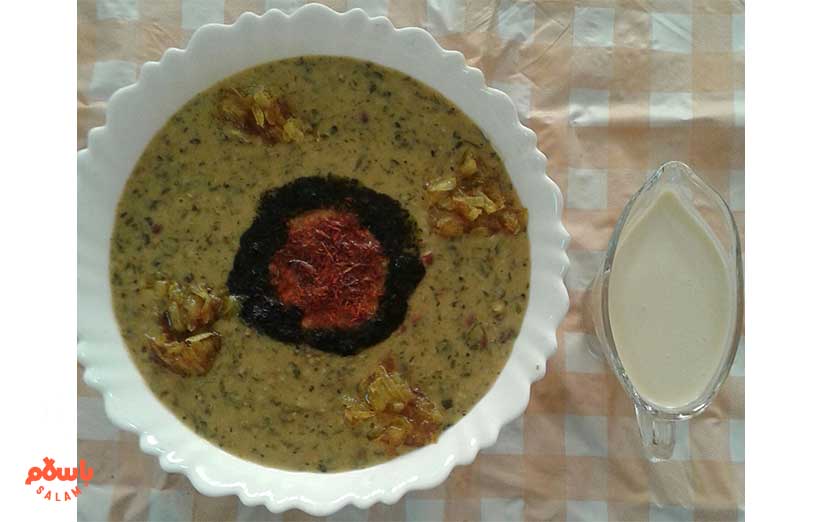 تزئین و سرو آش کشک