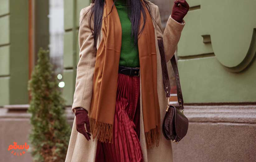 عکس خفن استایل پاییزی دخترانه با دامن