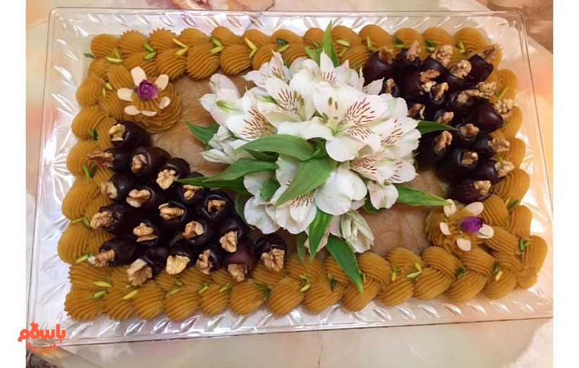 تزیین متنوع و مجلسی خرما و سینی خرما