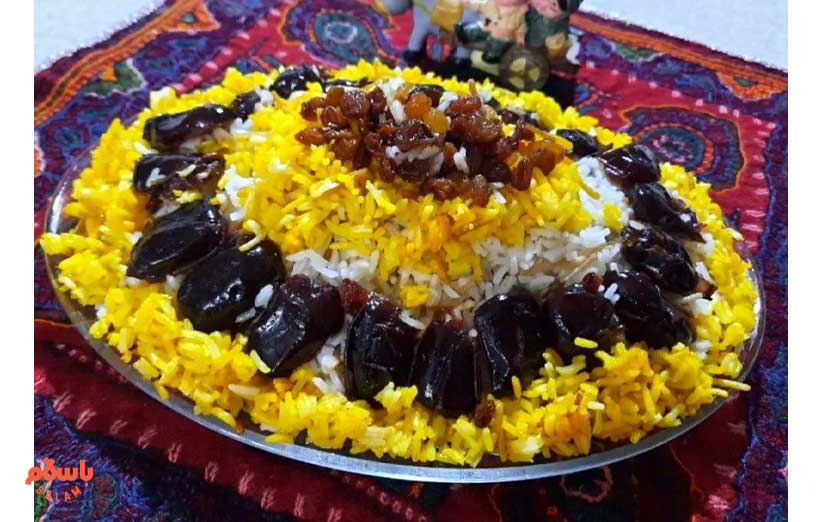 طرز تهیه خرما پلو ساده