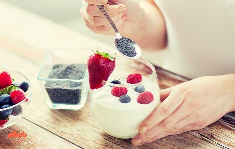 دانه چیا و رحم و تخمدان