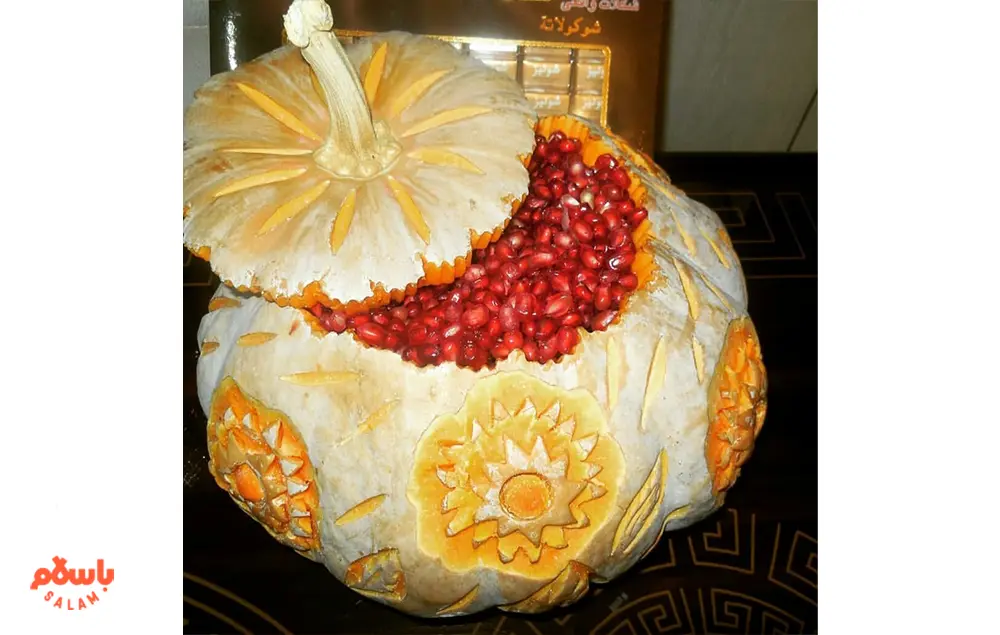 طرح‌های جدید تزیین انار شب یلدا(تصویری)