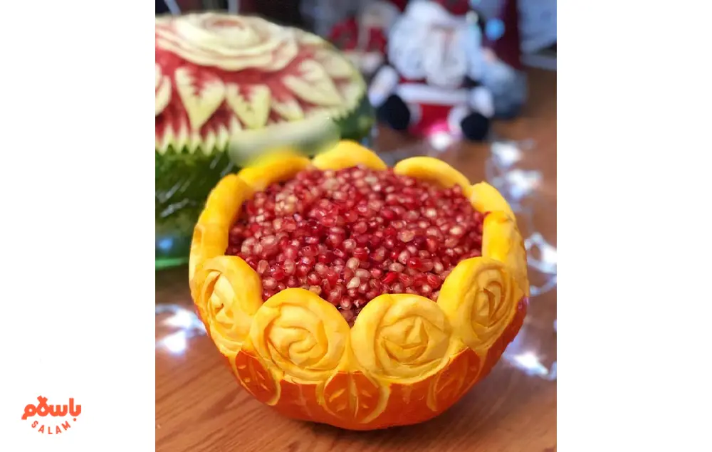 انواع تزیین انار شب یلدا