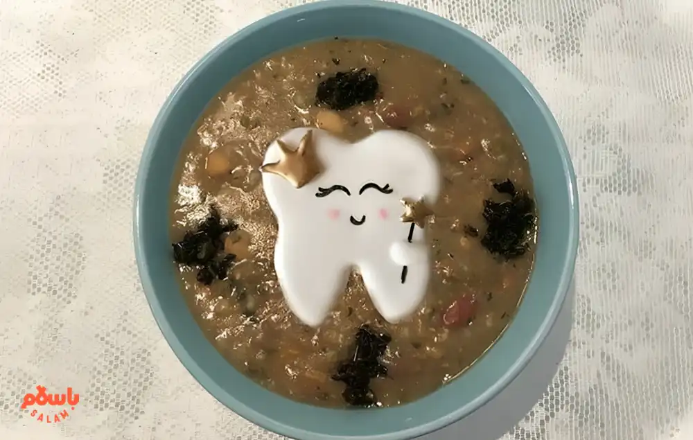 مواد لازم آش دندونی مشهدی