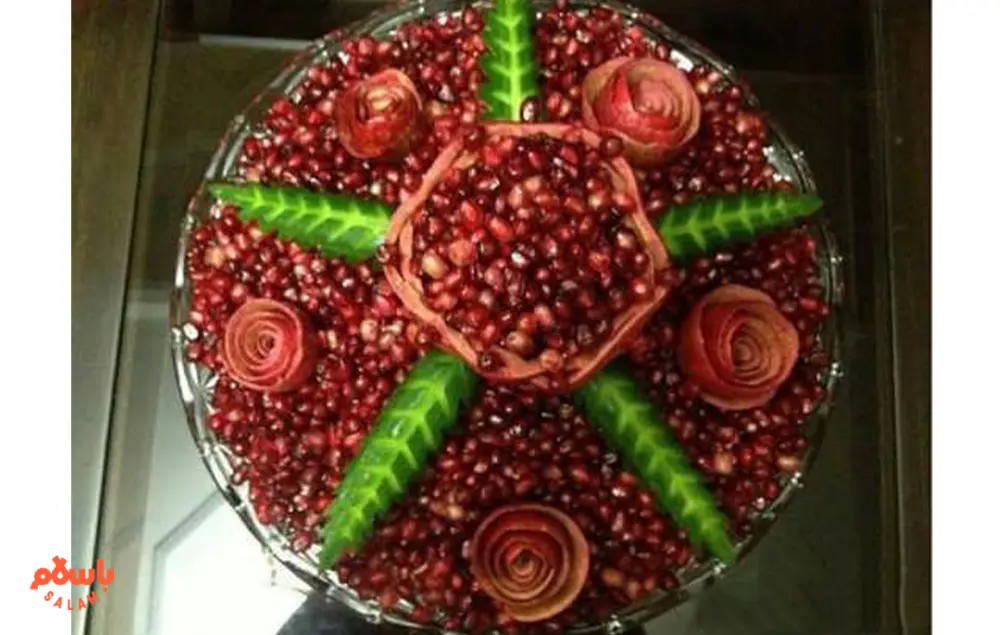 طرح‌های جدید تزیین انار شب یلدا(تصویری)