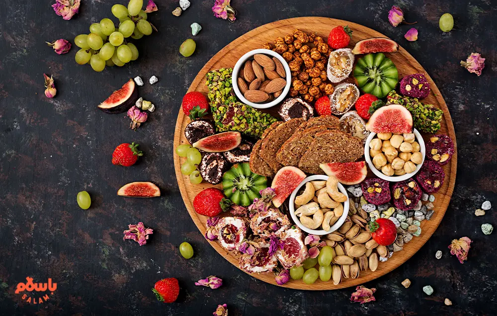 طرح های جدید تزیین آجیل شب یلدا (تصویری)