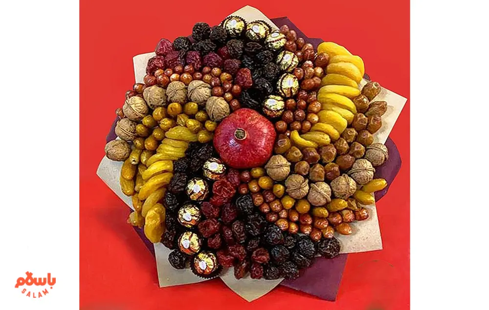 طرح های جدید تزیین آجیل شب یلدا (تصویری)