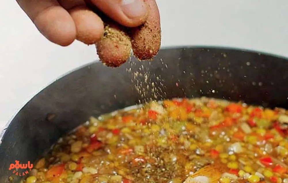 ادویه های سوپ جو با سبزیجات