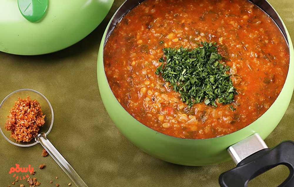 طرز تهیه آش گوجه فرنگی ساده