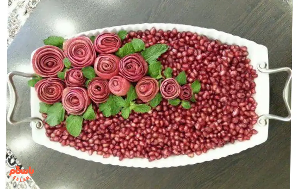 طرح‌های جدید تزیین انار شب یلدا(تصویری)