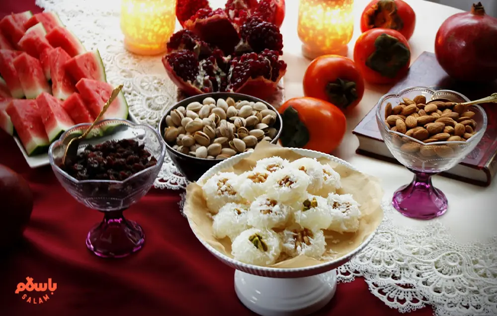 طرز تهیه باسلوق یلدایی با گردو