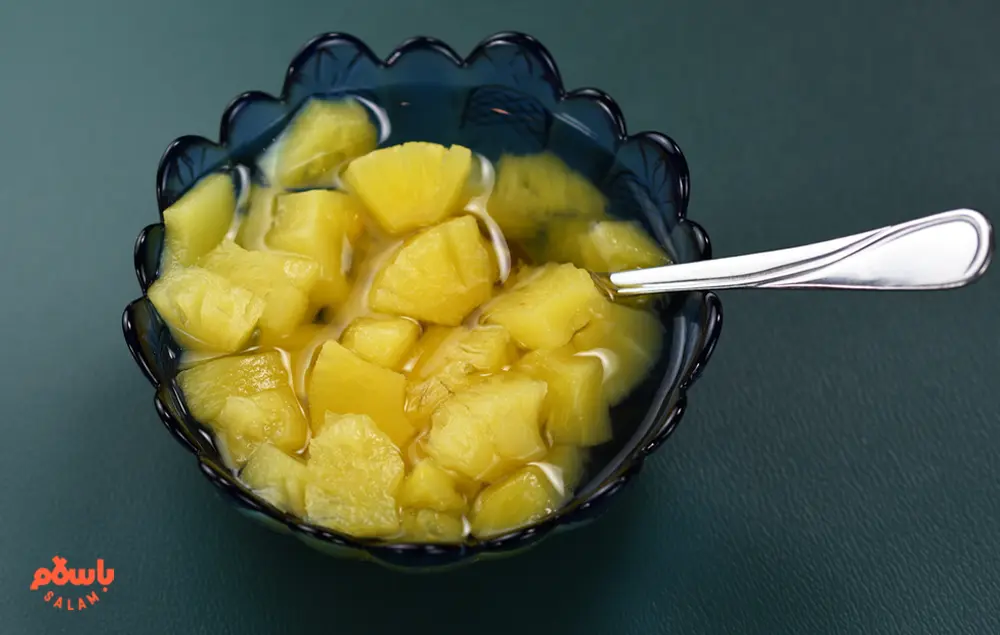 طرز تهیه کمپوت آناناس بدون شکر