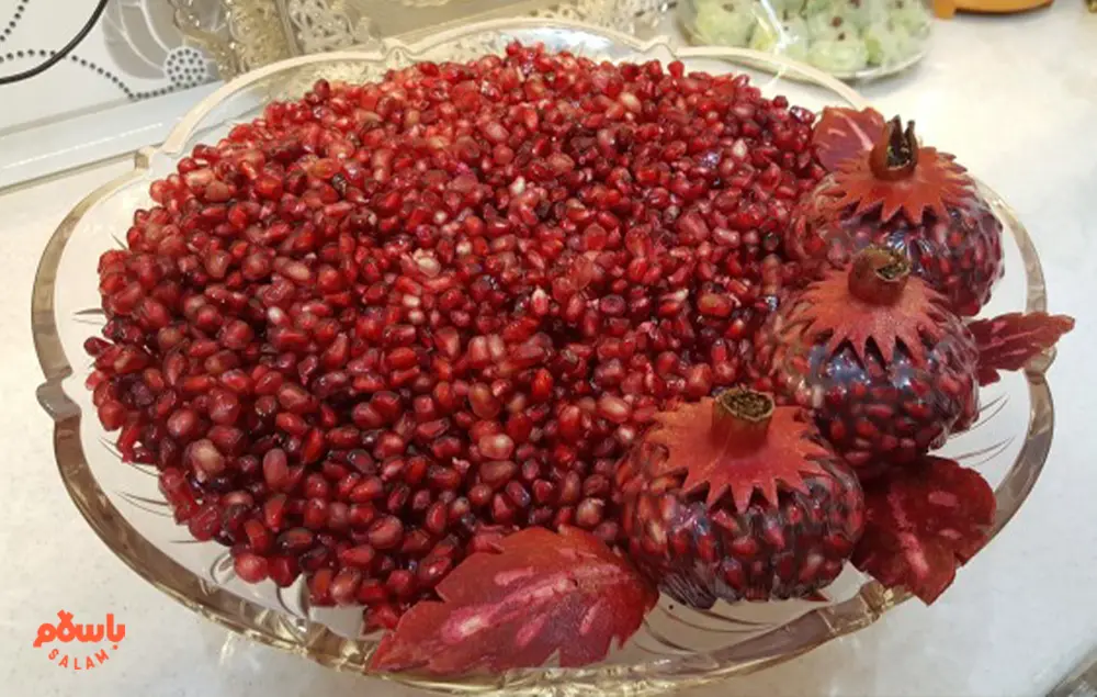 طرح‌های جدید تزیین انار شب یلدا(تصویری)