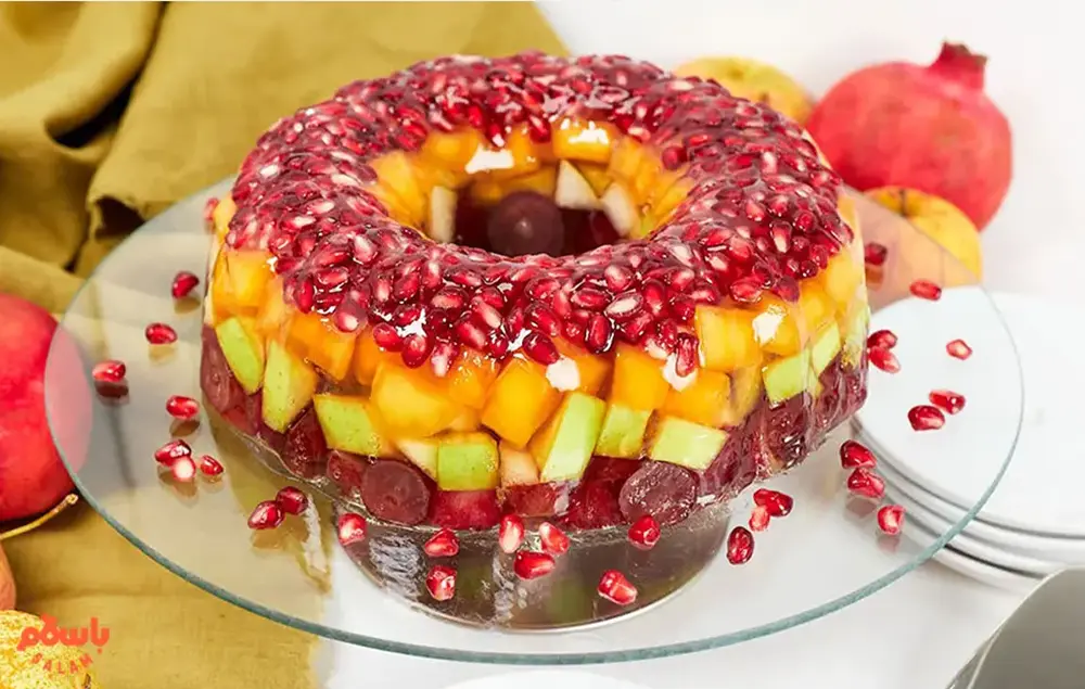 تزیین ژله شب یلدا اناری