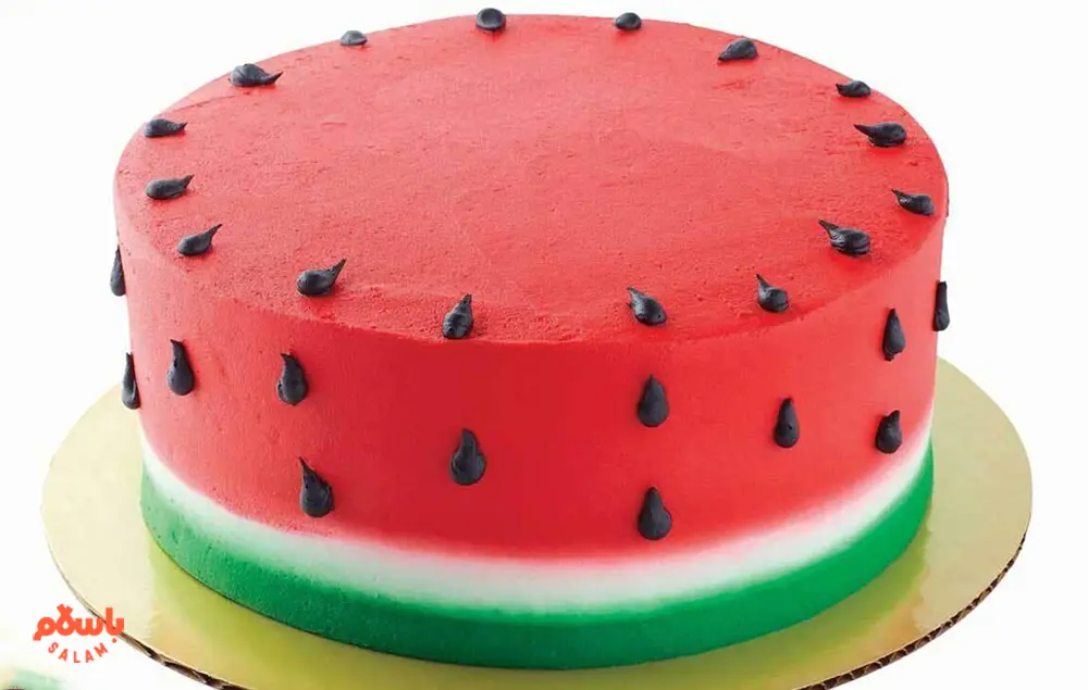 کیک شب یلدا با هندوانه	
