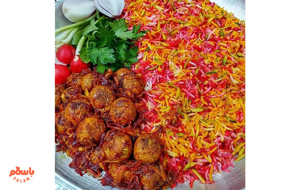 لبو پلو با گوشت