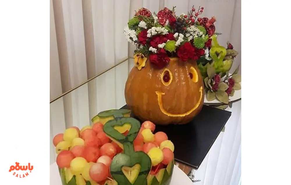 آموزش تزیین کدو برای شب یلدا
