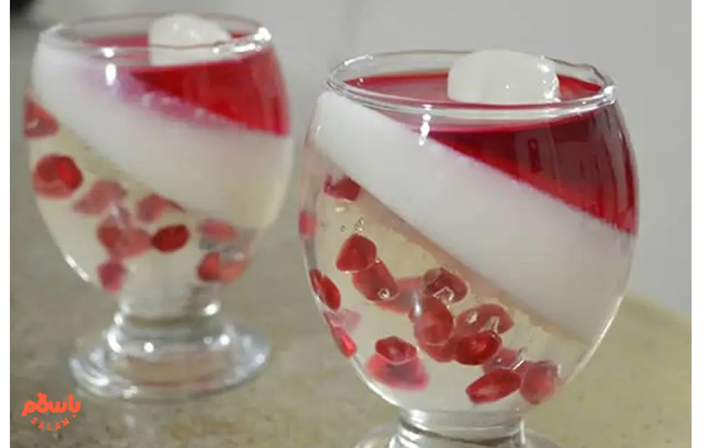 ژله شب یلدا لیوانی