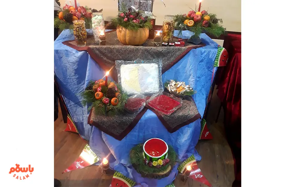 تزیین شب یلدا برای مدرسه ساده