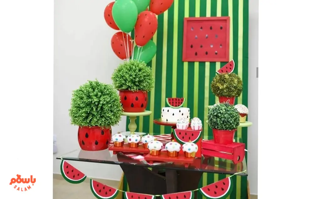 تزیین شب یلدا برای مدرسه ساده