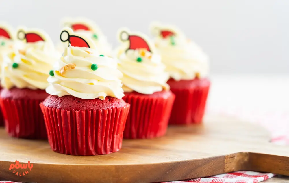 طرز تهیه کاپ کیک یلدایی بدون فر