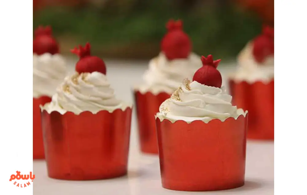 کاپ کیک یلدایی بدون فر