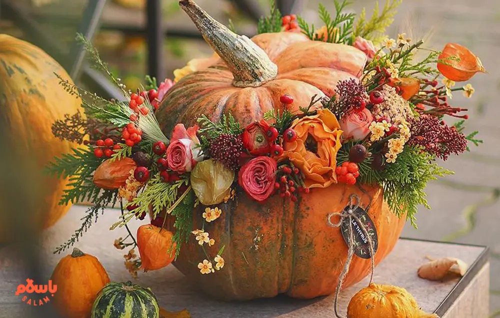 ایده‌های جدید تزیین کدو حلوایی برای شب یلدا