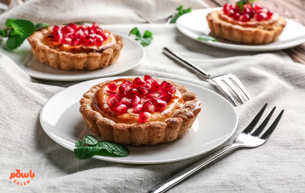 طرز تهیه تارت انار