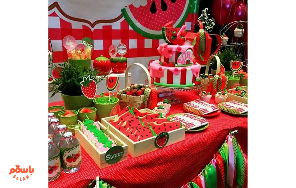 تزیین شب یلدا برای مدرسه ساده