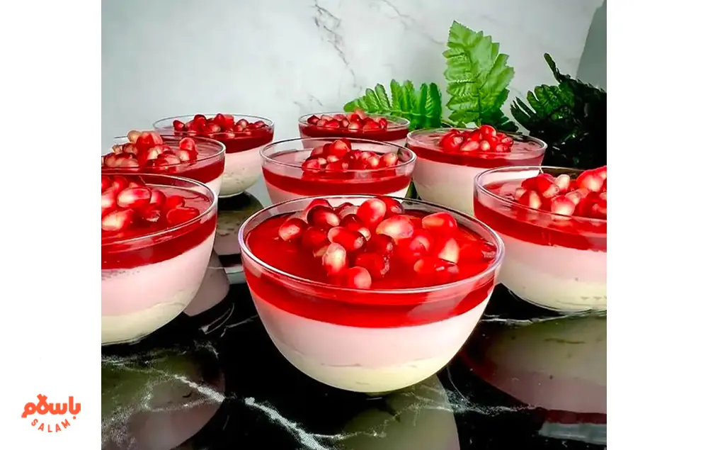 ژله شب یلدا لیوانی