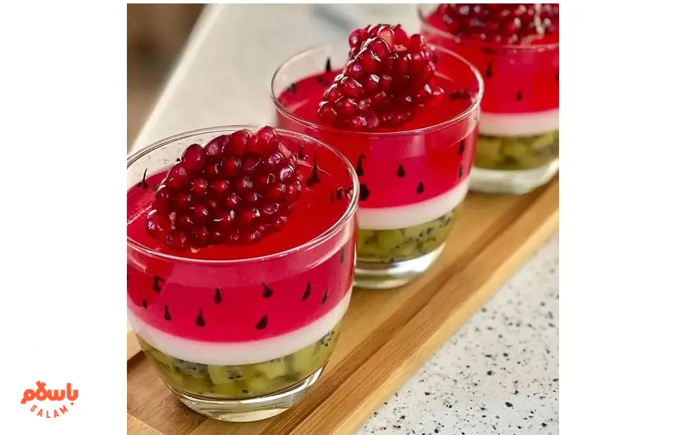 تزیین ژله شب یلدا