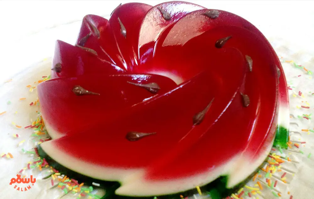 تزیین ژله شب یلدا قالبی