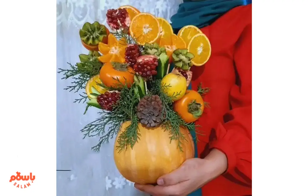 تزیین کدو برای شب یلدا