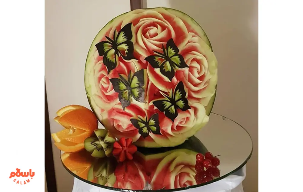 حکاکی هندوانه شب یلدا