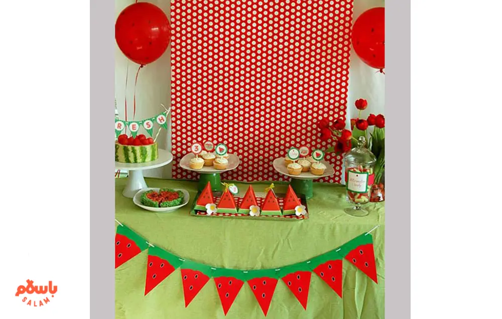 تزیین شب یلدا برای مدرسه ساده