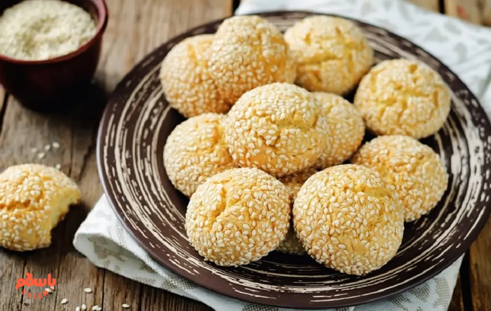 شیرینی کنجدی ساده