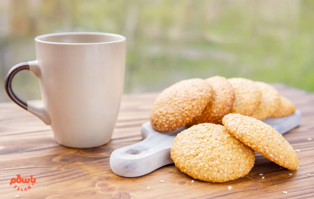 طرز تهیه کلوچه کنجدی