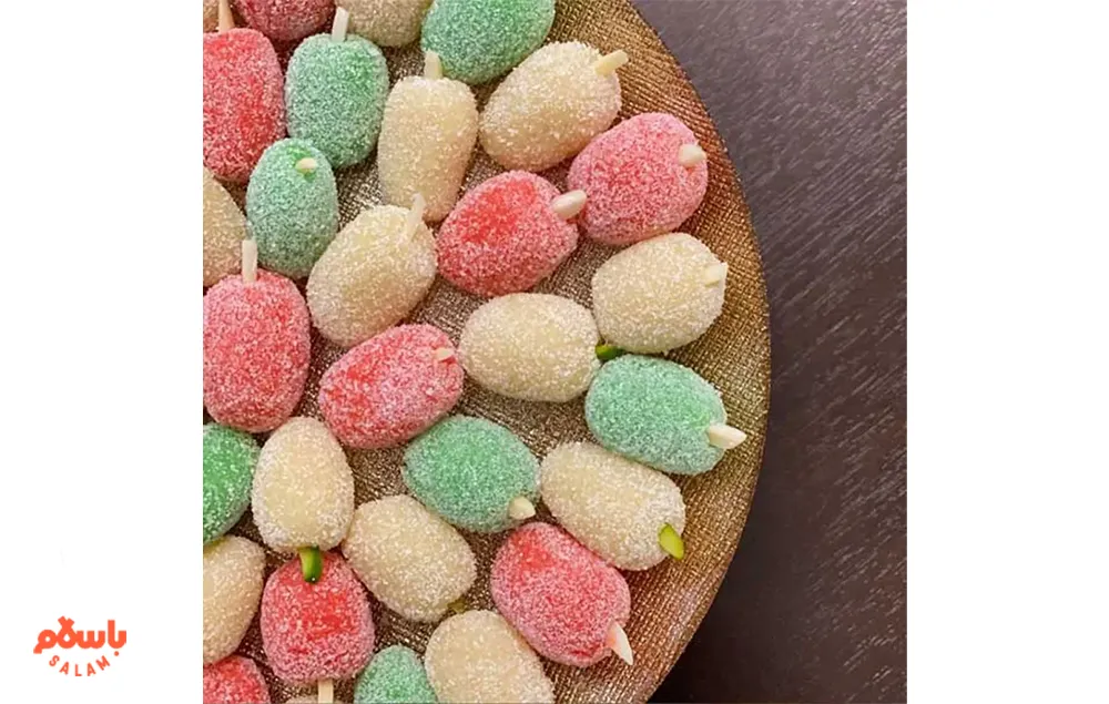 طرز تهیه شیرینی توت بادامی