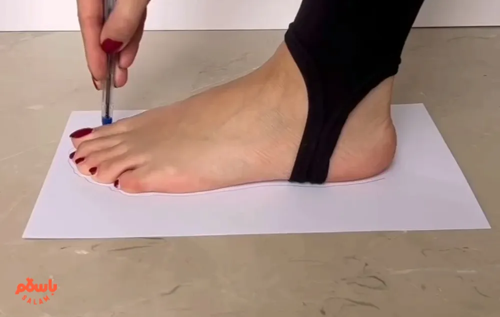 اندازه گیری سایز پا کودک