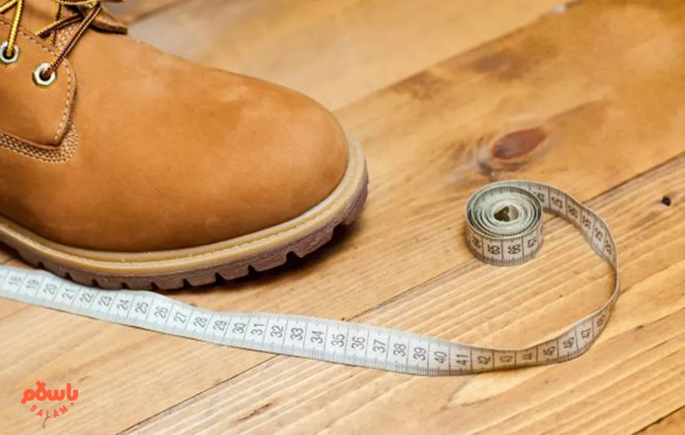 اندازه گیری سایز پا برای کتونی