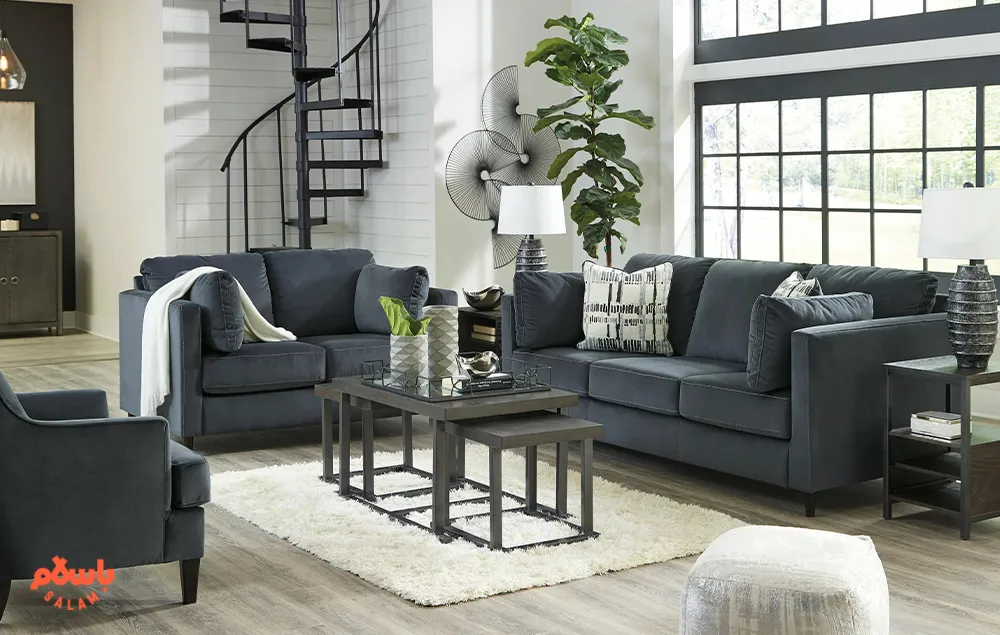 مبل طوسی تیره با چه رنگ فرشی ست می شود
