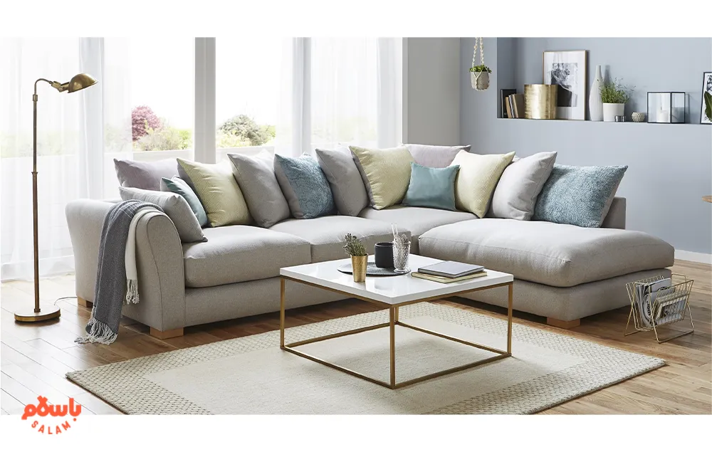 چیدمان مبل ال به صورت جدا