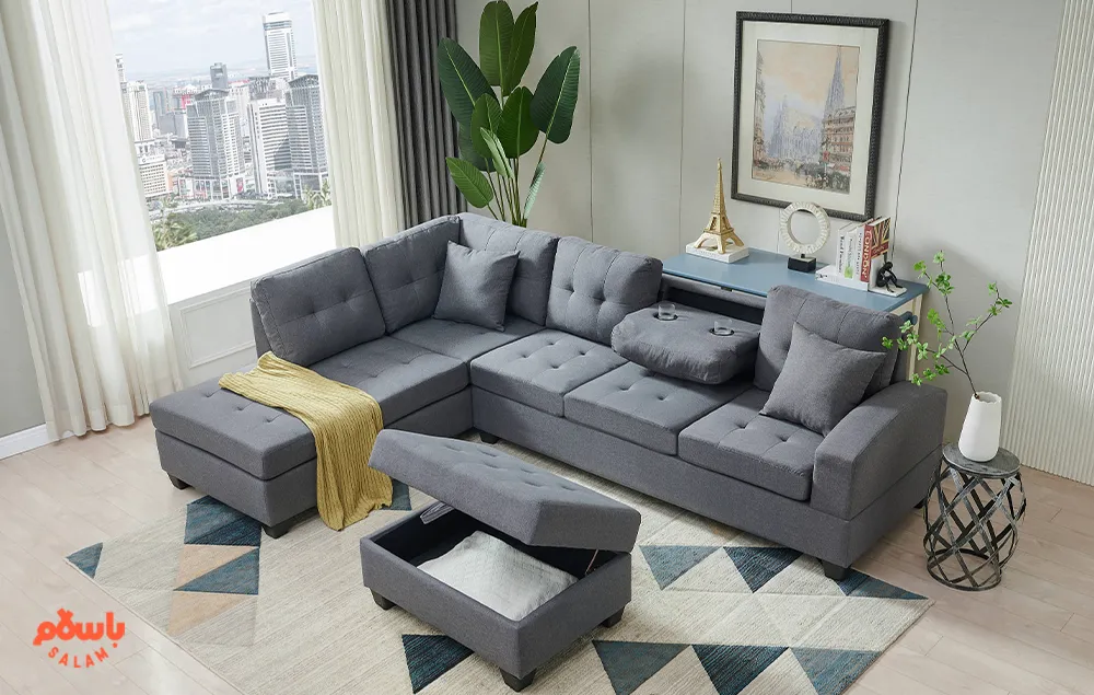 چیدمان مبل ال باکس دار