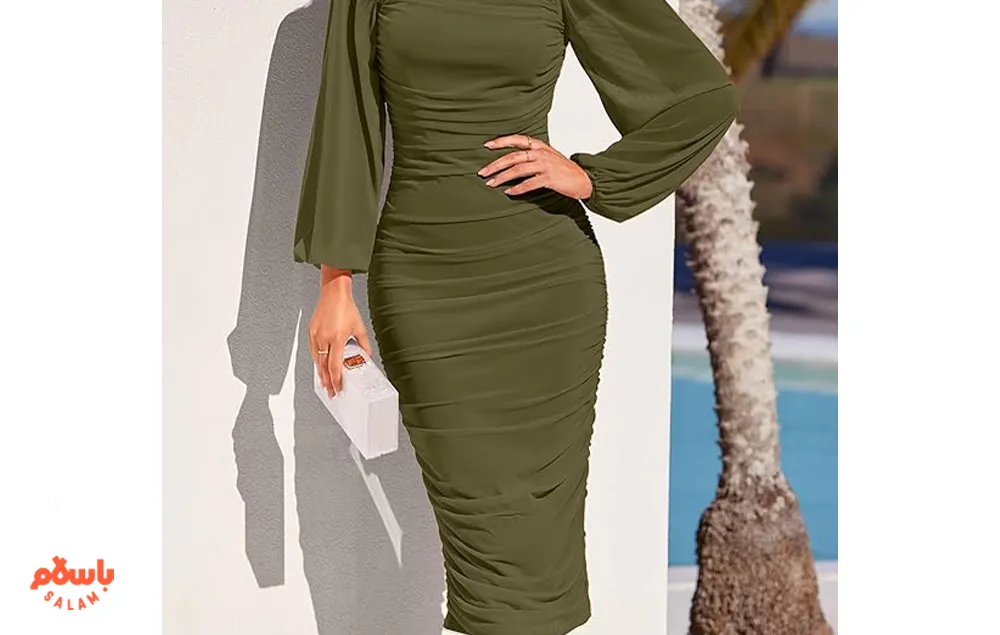 لباس شب برای اندام ساعت شنی

