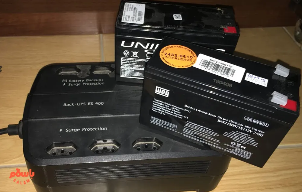 نحوه اتصال باتری یو پی اس
