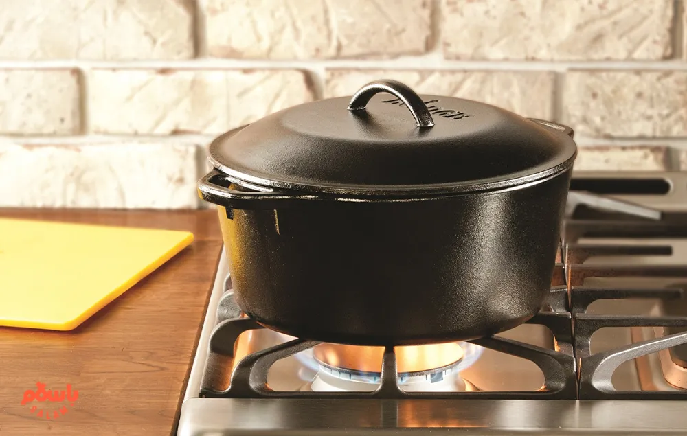 قابلمه چدن با توزیع حرارت یکنواخت 
