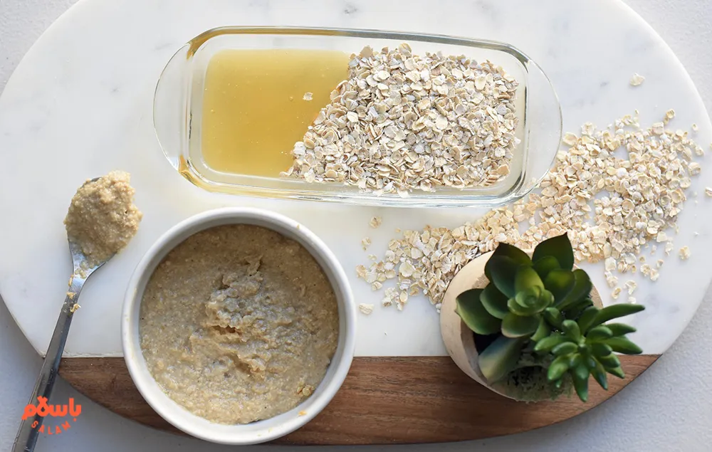 مواد طبیعی برای اسکراب پوست خشک 
