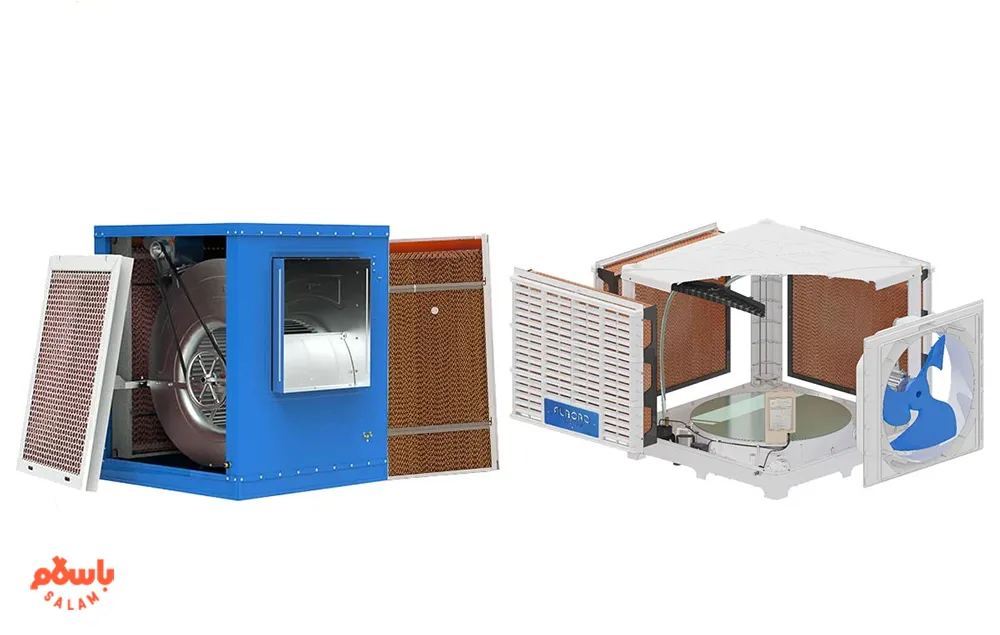 تفاوت کولر آبی با کولر آبی سلولزی و اجزای هر کدام