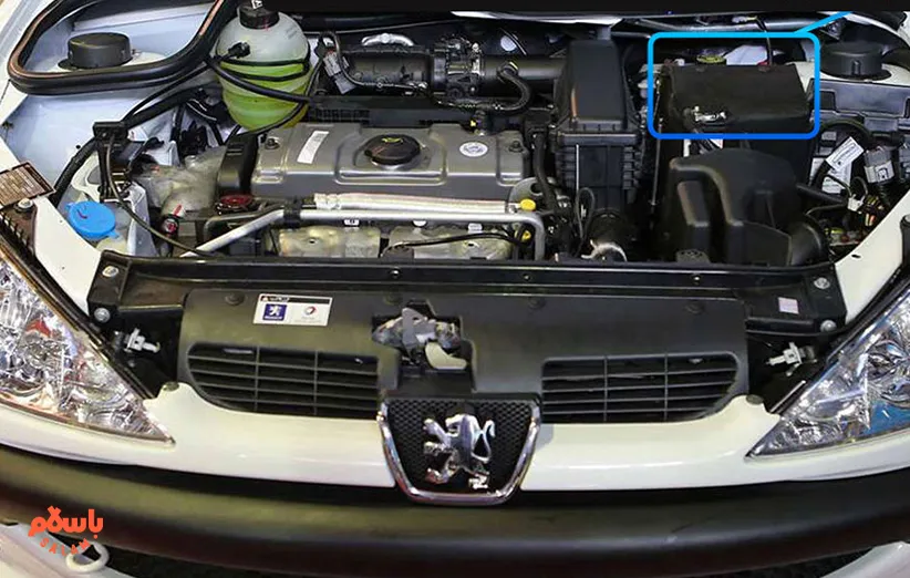 باتری پژو 206 با گارانتی 
